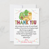 Fiesta Taco Bout Baby shower Hartelijk dank Bedankkaart (Voorkant)