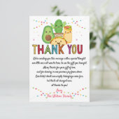 Fiesta Taco Bout Baby shower Hartelijk dank Bedankkaart (Staand voorkant)