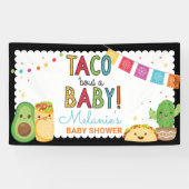 Fiesta Taco Bout' Een Baby Mexicaans Baby shower Spandoek (Horizontaal)