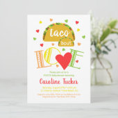 Fiesta Taco Bout Love Baby shower Invitation Kaart (Staand voorkant)