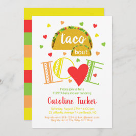Fiesta Taco Bout Love Baby shower Invitation Kaart