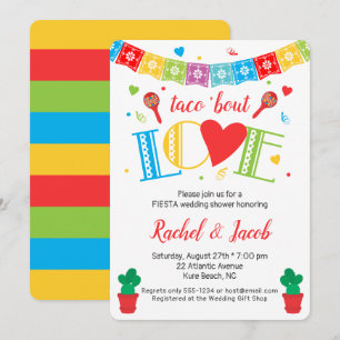 Fiesta Taco Bout Love Bridal Shower Uitnodiging