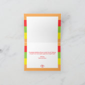 Fiesta Taco Bout Love Colorful Engagement Party Bedankkaart (Binnen)