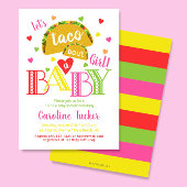 Fiesta Taco Bout of Baby Girl Shower Kaart