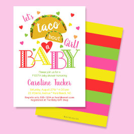 Fiesta Taco Bout of Baby Girl Shower Kaart