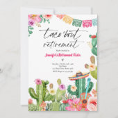 Fiesta Taco 'Bout Retirement Mexican Fiesta Party Kaart (Voorkant)