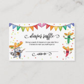 Fiesta Taco Cactus Luier Raffle Baby shower Informatiekaartje (Voorkant)