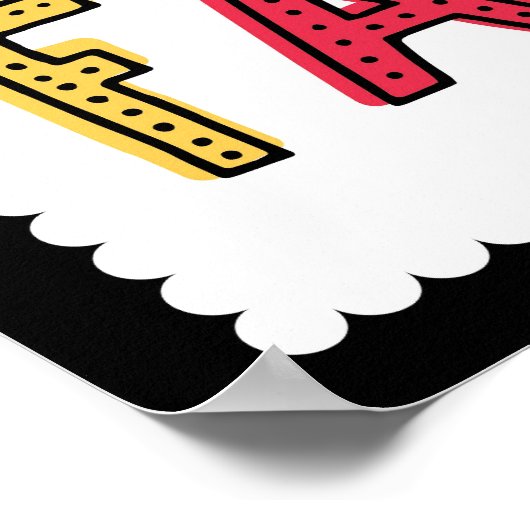 Fiesta Taco Favor Sign Poster (Hoek)