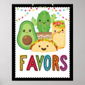 Fiesta Taco Favor Sign Poster (Voorkant)