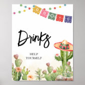 Fiesta Taco 'Over Baby shower Drinken Poster (Voorkant)