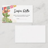 Fiesta Taco 'Over Baby shower Luier Raffle Informatiekaartje (Voorkant / Achterkant)