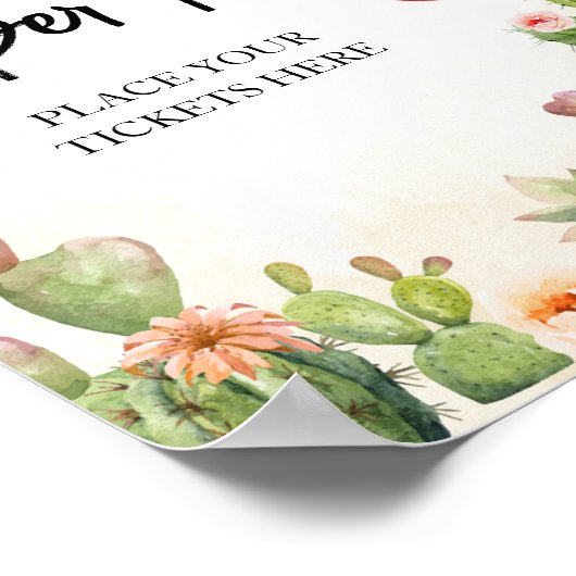 Fiesta Taco 'Over Baby shower Luier Raffle Poster (Hoek)