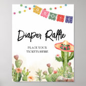 Fiesta Taco 'Over Baby shower Luier Raffle Poster (Voorkant)