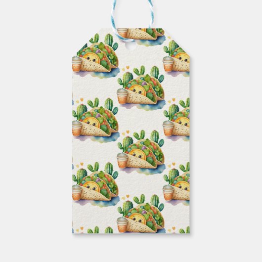 Fiesta Taco 'over Baby shower Schattige Leuk Moder Cadeaulabel (Achterkant)