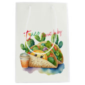 Fiesta Taco 'over Baby shower Schattige Leuk Moder Medium Cadeauzakje (Voorkant)