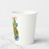 Fiesta Taco 'over Baby shower Schattige Leuk Moder Papieren Bekers (Links)