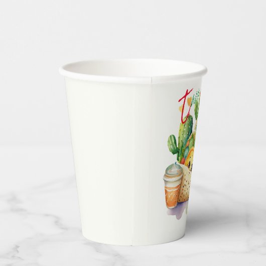 Fiesta Taco 'over Baby shower Schattige Leuk Moder Papieren Bekers (Rechts)