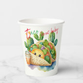 Fiesta Taco 'over Baby shower Schattige Leuk Moder Papieren Bekers (Voorkant)