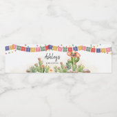 Fiesta Taco 'Over Baby shower Waterfles Etiket (Enkel label)