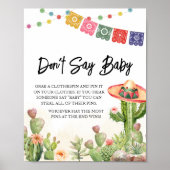 Fiesta Taco 'Over Baby shower zeg geen Baby Poster (Voorkant)