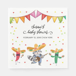 Fiesta Taco 'Over een Baby Cactus Animal Baby show Servet