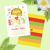 Fiesta Taco Over een Baby Shower Uitnodiging