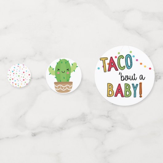 Fiesta Taco Over" Een Baby tafel Confetti (Achterkanten)