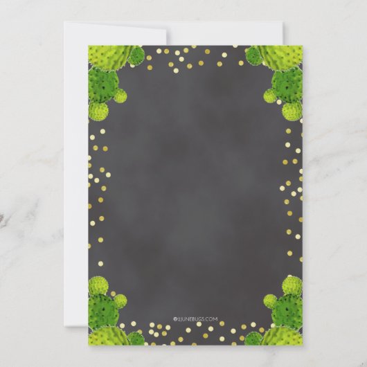 Fiesta Taco Over Liefde Koppels Trouwdouche Kaart (Achterkant)