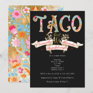 Fiesta Taco Over Liefde Perfect Paar Douche Kaart