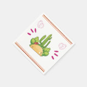 Fiesta Taco Simple Mexican Cactus Floral Servet (Hoek)