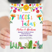 Fiesta Tacos en Tutus Baby shower Uitnodigingskaar Kaart