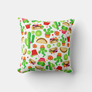 Fiesta Tacos Taco Dinsdag Colorful Fun Food Kussen