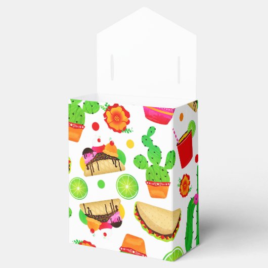 Fiesta Tacos Taco Dinsdag Kleurrijke Cinco de Mayo Bedankdoosjes (Geopend)