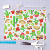Fiesta Tacos Taco Dinsdag Kleurrijke Cinco de Mayo Tissuepapier (Craft)