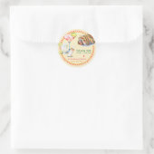 Fiesta Tacos Tequila Baby shower Bedankt Ronde Sticker (Tas)