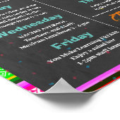 Fiesta Teacher Appreciation Week sjabloon Poster (Hoek)