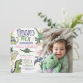 Fiesta temática de Dinosaurio Kaart (Staand voorkant)