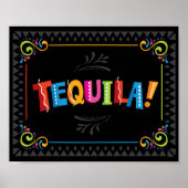 Fiesta TEQUILA! Afdrukken partijteken Poster (Voorkant)