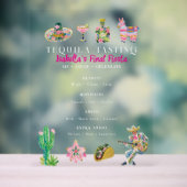 Fiesta Tequila Proeverij Acryl Menu Bord (Neutraal)