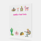 Fiesta Tequila Proeverij Acryl Menu Bord (Hoek)