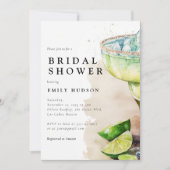 Fiesta Tequila Waterverf Bruidsdouche Uitnodiging (Voorkant)