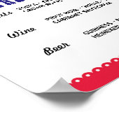 Fiesta The Bar Party Verloving Sign Shower Poster (Hoek)