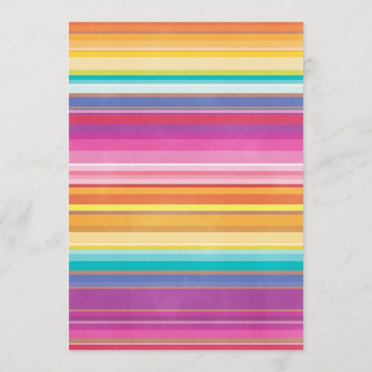 Fiesta thema baby shower spel programmakaart (Achterkant)