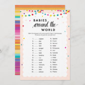 Fiesta thema baby shower spel programmakaart (Voorkant / Achterkant)