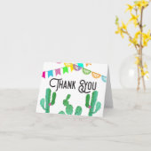 Fiesta-thema Dank u kaarten (Gele Bloem)