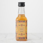 Fiesta Thema Mini Fles Labels Likeurfles Etiket (Voorkant)