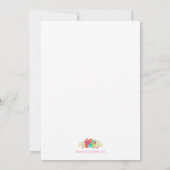 Fiesta Theme Bachelorette Party Scavenger Hunt Kaart (Achterkant)