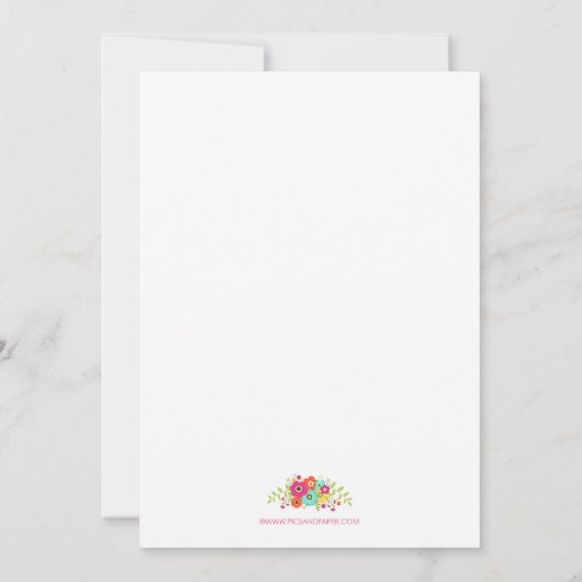 Fiesta Theme Bachelorette Party Scavenger Hunt Kaart (Achterkant)