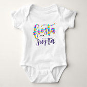 Fiesta then Siesta - Calligraphy Baby Bodysuit (Voorkant)