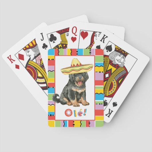 Fiesta Tibetan Mastiff Pokerkaarten (Achterkant)
